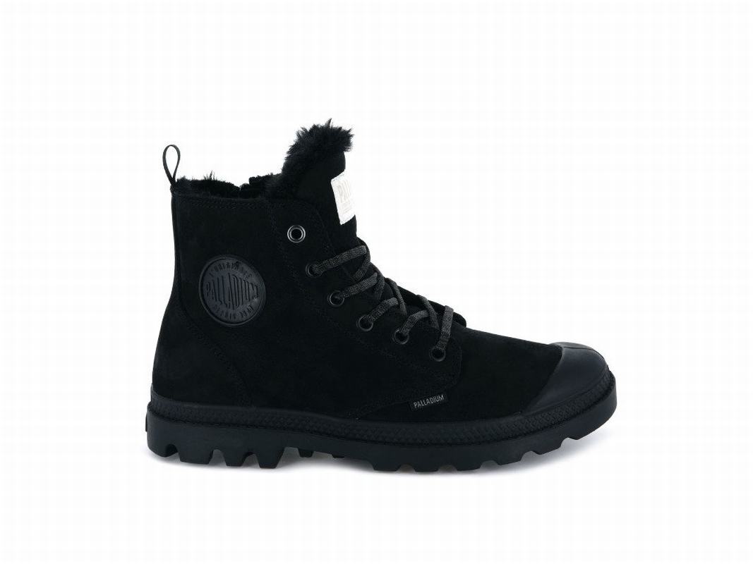 Palladium Pampa Hi Zip Wl Womens Boots Black Australia [RSVIFL-238]